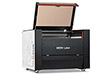 Aeon Nova10 S 临海论坛  Professional CO2 Laser Cutter and Engraver three-quarter view with lid open