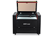 Aeon Nova10 S 吉林智慧人社网上办事大厅  Professional CO2 Laser Cutter and Engraver front overhead view with lid open